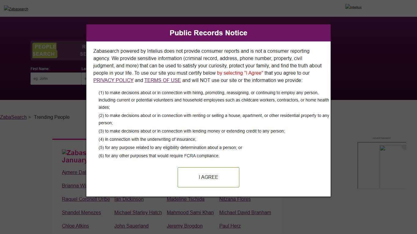 Names Found In The News for January 29, 2026 ZabaSearch